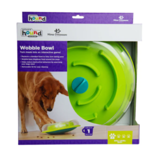 Nina Ottosson Wobble Bowl – Ralentiza la comida, estimula la mente y combate el aburrimiento 🐶🧠🍽️