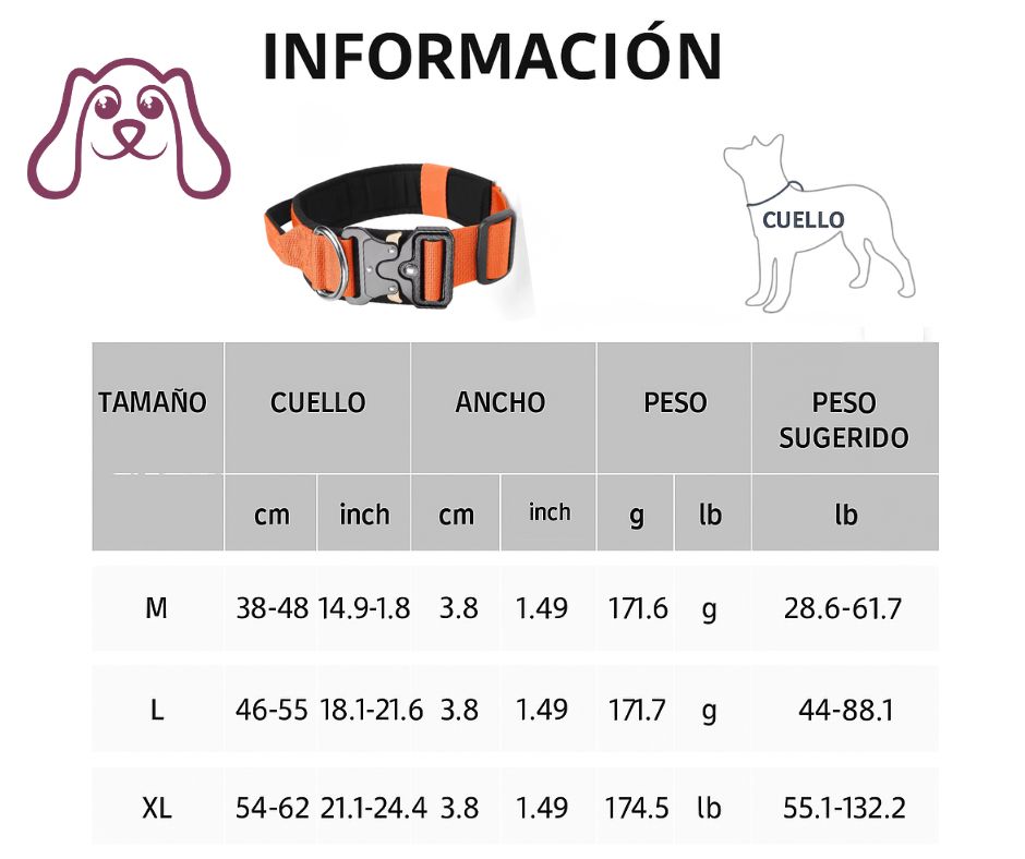 Collar Táctico para Perros – Resistencia, Control y Ajuste Seguro - Imagen 3